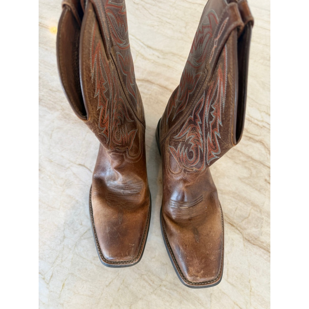 Men's Ariat sport herdsman square toe Brown Cowboy & Western BootsSize 11 - Picture 3 of 16